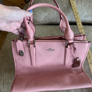 AUTHENTIC Coach Blush Pink Leather Satchel